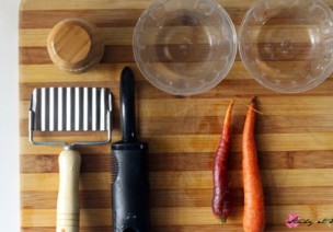 蒙台梭利 | 食物准备工作示范：切胡萝卜