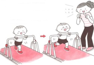 3岁宝宝柔软性锻炼小游戏－单杠