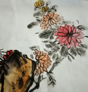 石菊（水墨画）